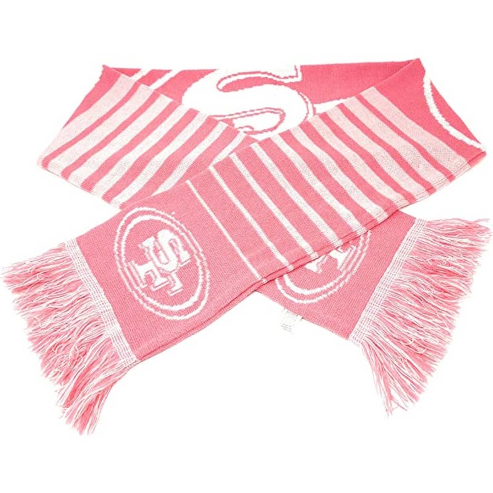 NEW Forever Collectibles San Francisco 49ers Pink Scarf